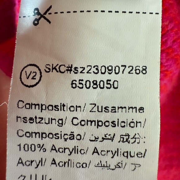 SHEIN Women's Plus Pink, Tan and Red Colorful Cardigan Sweater 3X - Picture 10 of 10